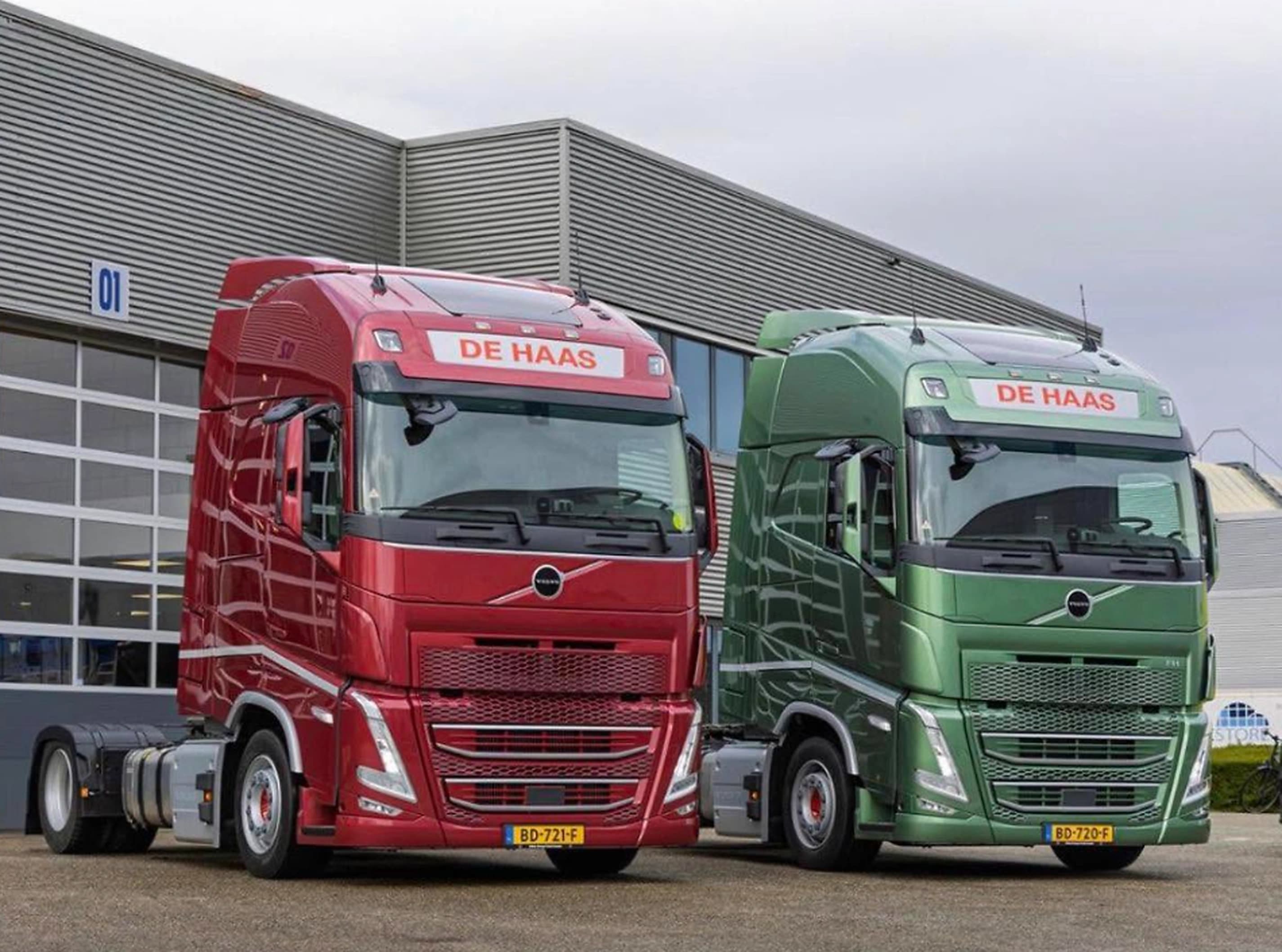 Wagenpark van De Haas Volvo trucks